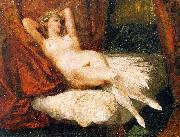 Eugene Delacroix Female Nude Reclining on a Divan oil painting